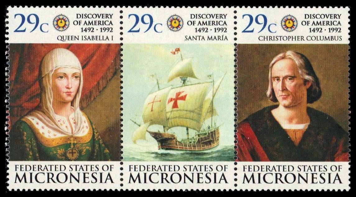 MICRONESIA 151 - Voyages of Columbus 500th Anniversary (pa59833)