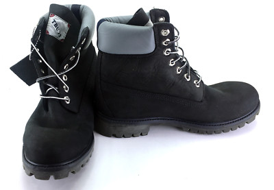 Timberland Boots 6 Inch Premium Black/Gray Shoes Size 8