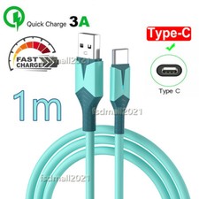 USB-A Type-C Fast Charging Cable Data Sync for Samsung Huawei Vivo Xiaomi Oppo
