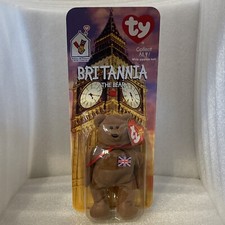 Ty Beanie Babies Britannia The Bear New In Packaged Sealed Errors Vintage
