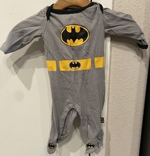 DC Comics Batman Long Sleeve One Piece Gray Baby 0-6 Months