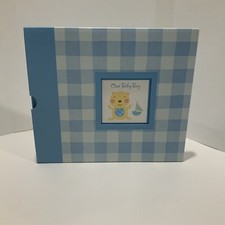 NEW BABY Boy s Keepsake 8  x 10  Memories Scrapbook