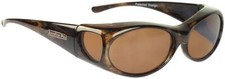 Jonathan Paul Polarize Fitover Sunglasses SMALL Aurora Brown-Marble Amber AR008A
