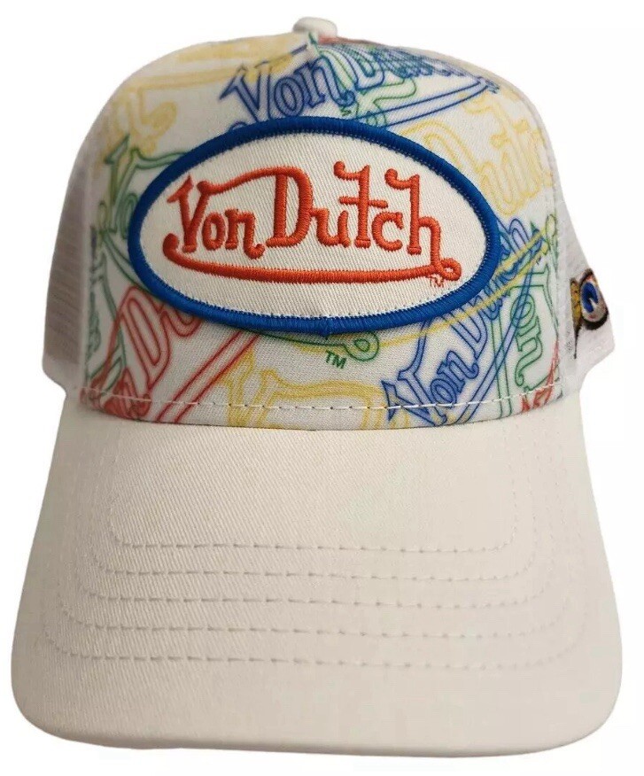 【Von Dutch】グレーホワイトスナップバックトラッカーTrucker 4061516370465_1.jpg?auto=