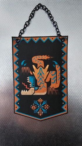 Monster Hunter Tigrex Custom Made Mini Stoffbanner - Bild 1 von 2