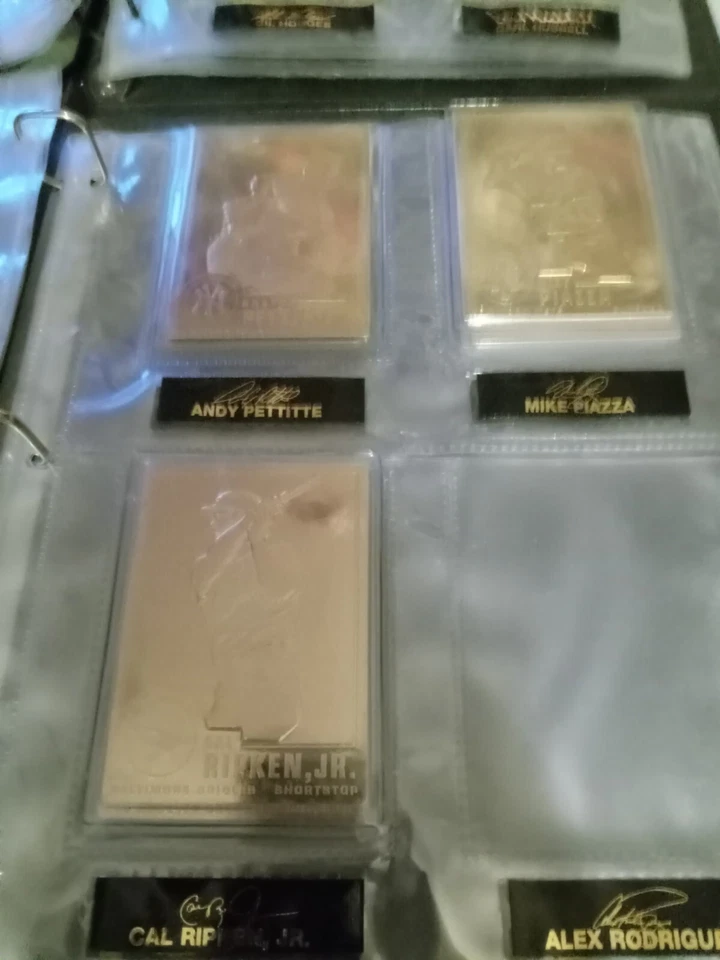 Danbury Mint 22kt Gold Baseball Cards (84) SEE DESCRIPTION  - Image 4 of 4