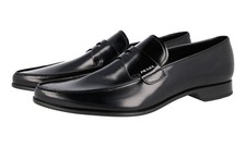 PRADA PENNY LOAFER DRESS SHOES SLIP ON POINTED 2DC212 BLACK NEW US 13 EU 46