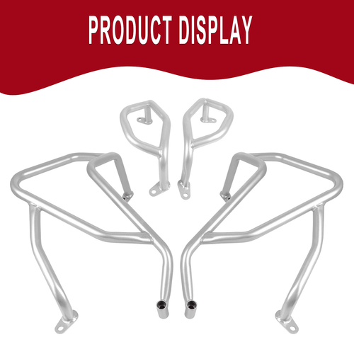 Highway Engine Guard Crash Bars For Honda CB500X CB400X 2019-2022 2020 Silver - Imagen 4 de 12