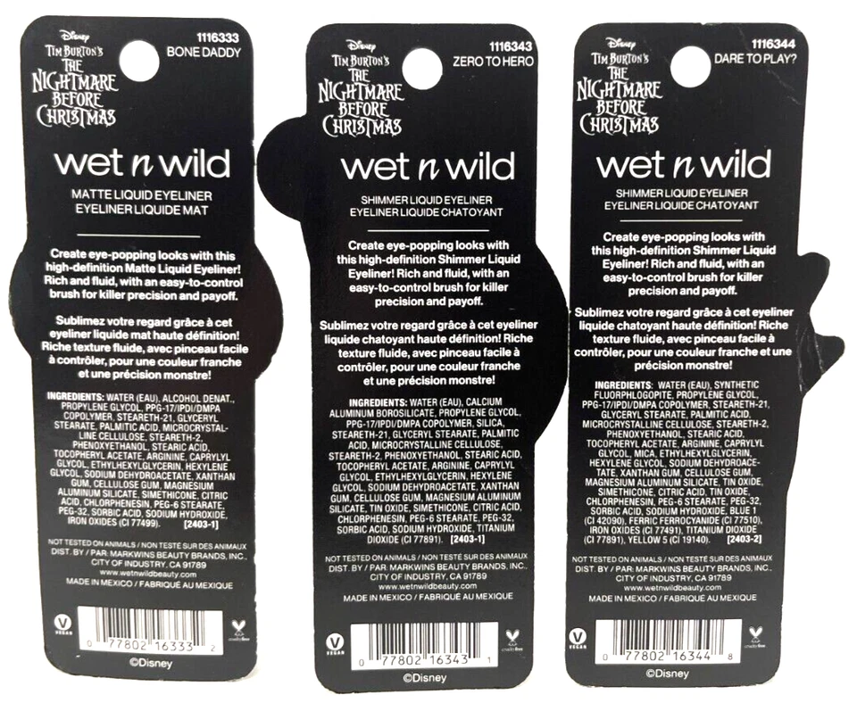 (3) Wet N Wild x 圣诞夜惊魂液体眼线密封无重复 — 第 3/3 张图片