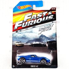 2015 Hot Wheels FORD GT-40 #08 blue - Fast & Furious Fast Five - HW 1:64 CJL38