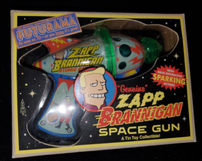 Classic FUTURAMA - ZAPP BRANNIGAN SPACE GUN / 2002 Rocket USA (KR