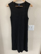 Gap Black / Khaki StripedKnit Dress Size S