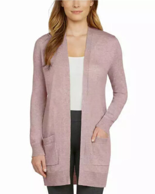 mauve duster cardigan