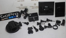 Lot GoPro Accessories Bases Head Mounts Suction + Bar mount plus screws pins etc
