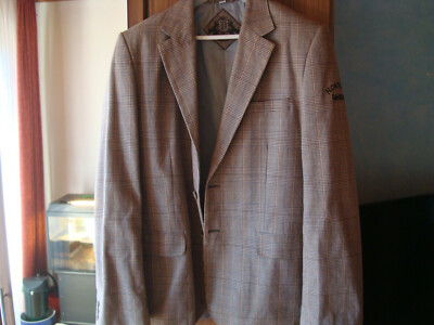 Dateless Sakko Jacket XL beige kariert TOP ansehen !