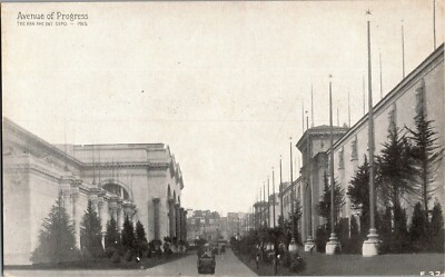 Avenue of Progress, Pan Pac Internat'l Expo c1915 Vintage Postcard D05