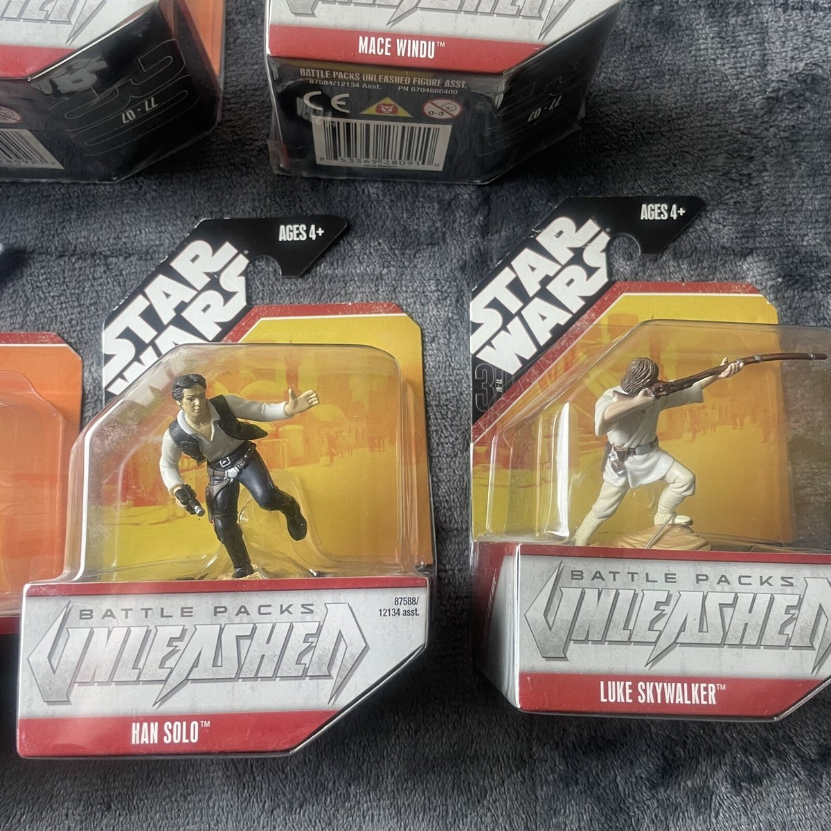 Star Wars Battle Packs Unleashed Mini Figure Complete 9 Piece Set