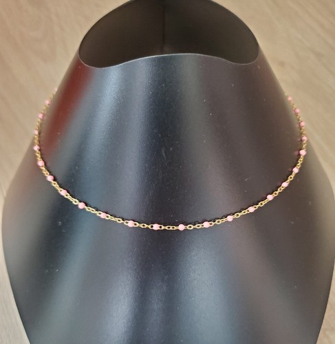 Bracelet personnalisé Pastille sur Chaîne et Perles | Merci Maman