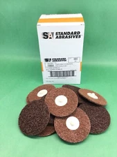 (X25) Standard Abrasives 840481 3" COARSE Quick Change TR Surface Cond-FE Discs