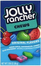 Hersheys Jolly Rancher Fruit Chews, 2.06-Ounces Pack of 12