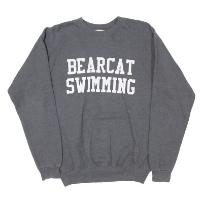 HANES Bearcat Swimming Herren Sweatshirt Grau USA S