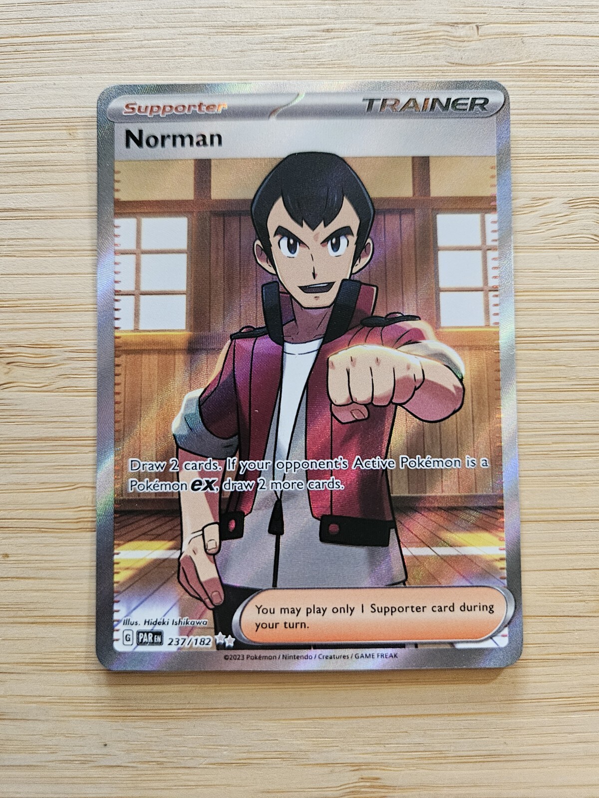 Norman 237/182 Paradox Rift (PAR) NM Full Art Pokemon Card