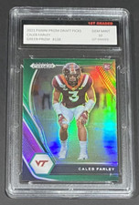 2021 PRIZM DRAFT PICKS CALEB FARLEY 1ST GRADED 10 ROOKIE GREEN PRIZM #138 RC 🔥