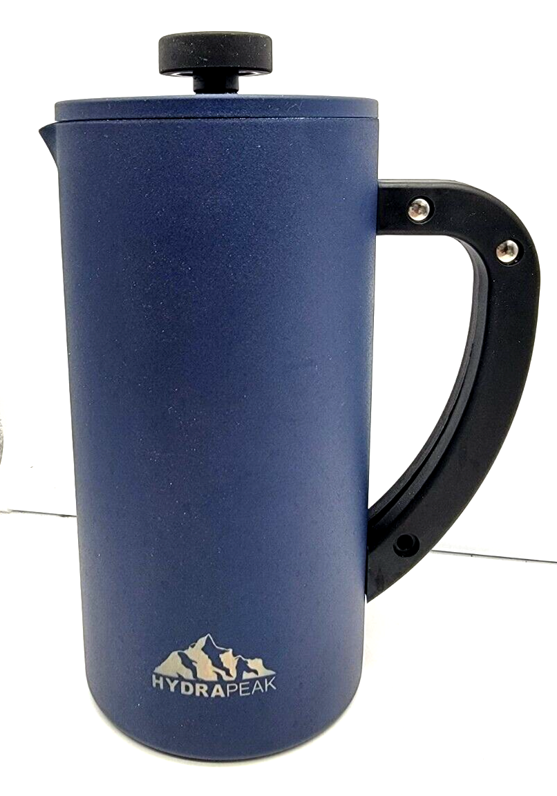 HydraPeak Dark Blue Insulated French Coffee Press Stainless Steel eBay