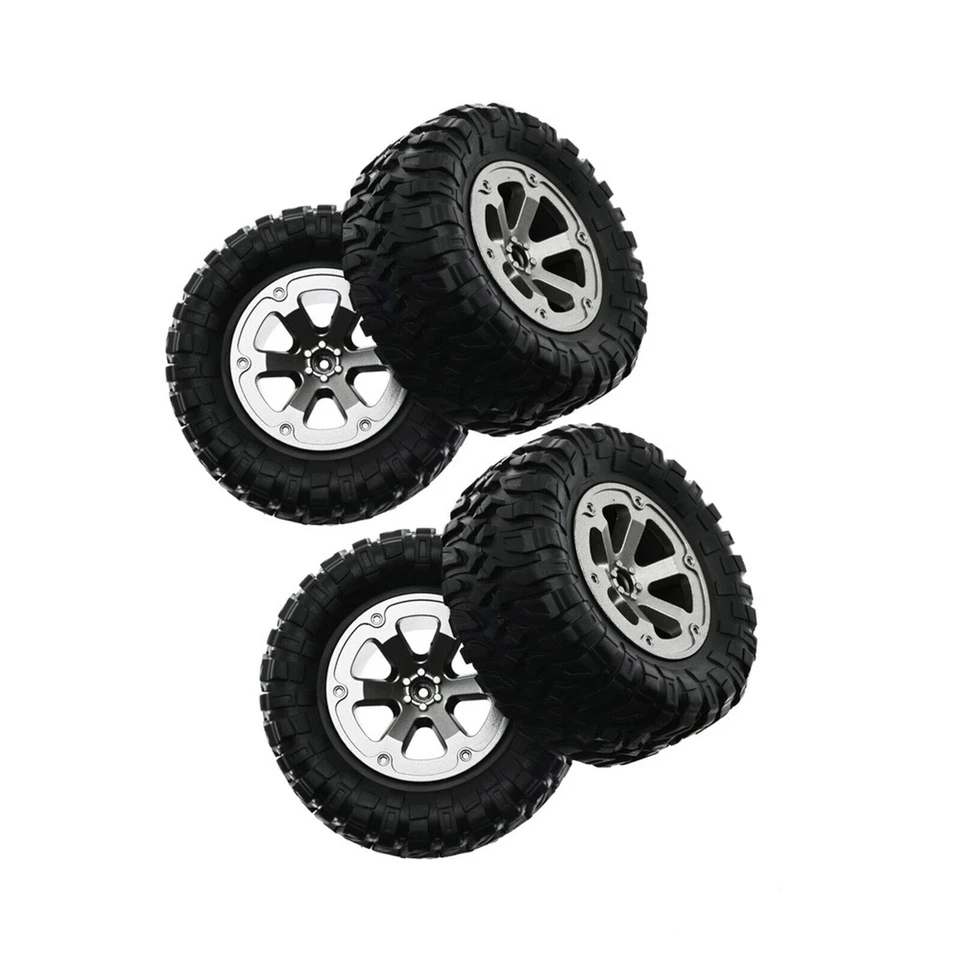 4pcs/set Tires for WPL B-14 B-14K B-16 B-16K C-14 C-14K C-24 C-24K RC Cars Part - Image 3 of 4