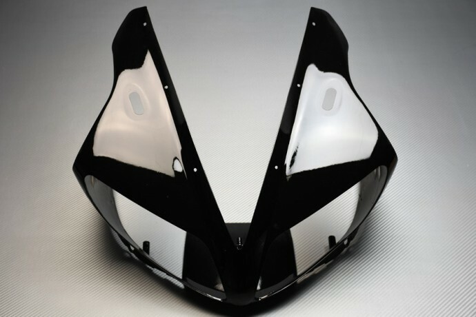 Carénage nez avant noir YZF R1 élimine vibrations tête de fourche RN09