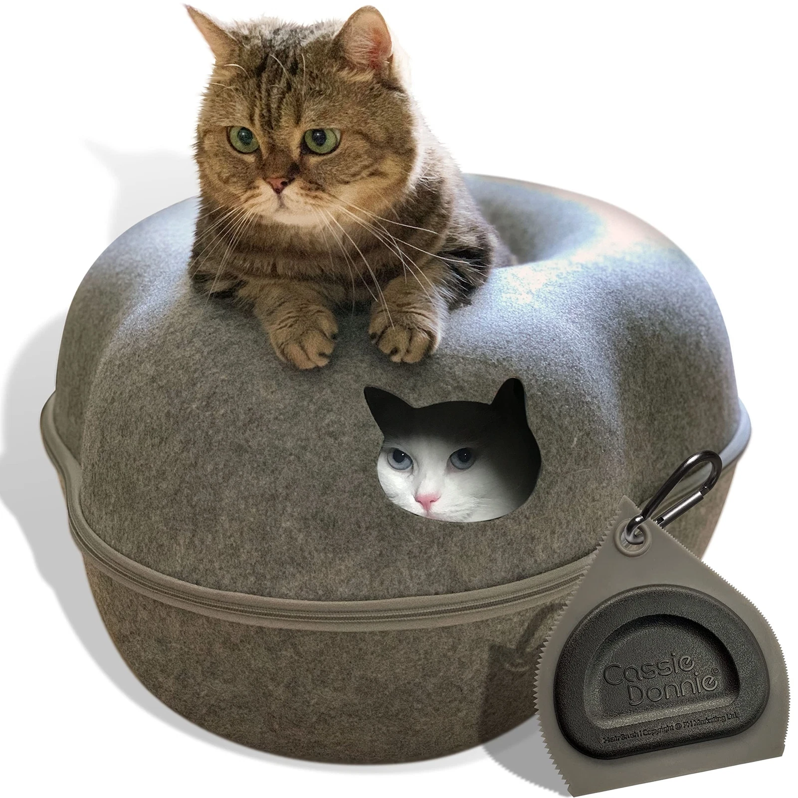 Premium Cat Bed Cave Tunnel Hiding Track for Indoor Cats (Large) Reusable Pet...