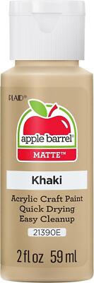 Apple Barrel Acrylic Paint in Assorted Colors (2 Oz), 21390, Khaki