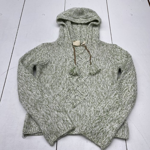 By Next Era Green Knit Hoodie Sweater Women’s Size Medium*