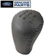 1983-2004 Mustang 5 Speed Genuine Ford Oem Black Leather Shifter Shift Knob