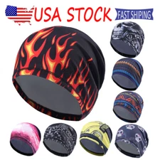 Dew Rag Breathable Helmet Liner UV Protection Running Skull Cap Do Doo Beanie
