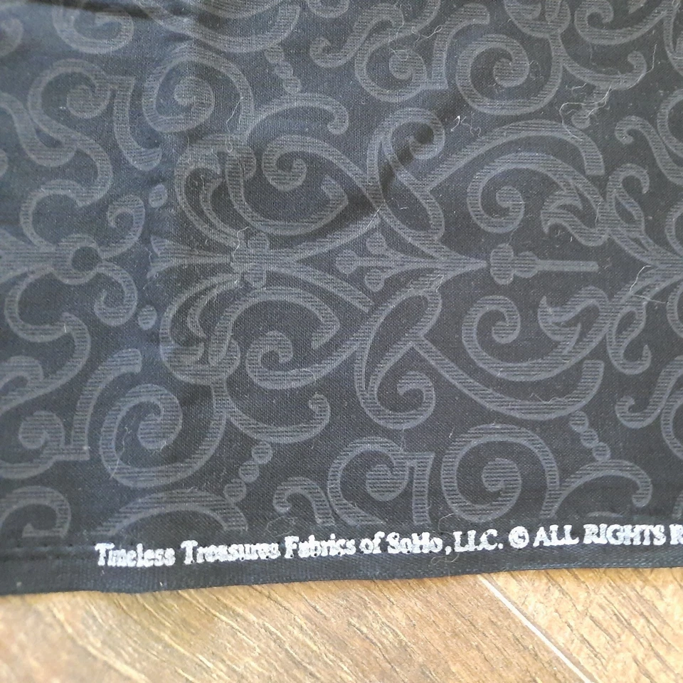 Quilting Fabric SoHo Timeless Treasures 44" X 37" Hue-C 1181 Cotton Black Gray - Image 4 of 4