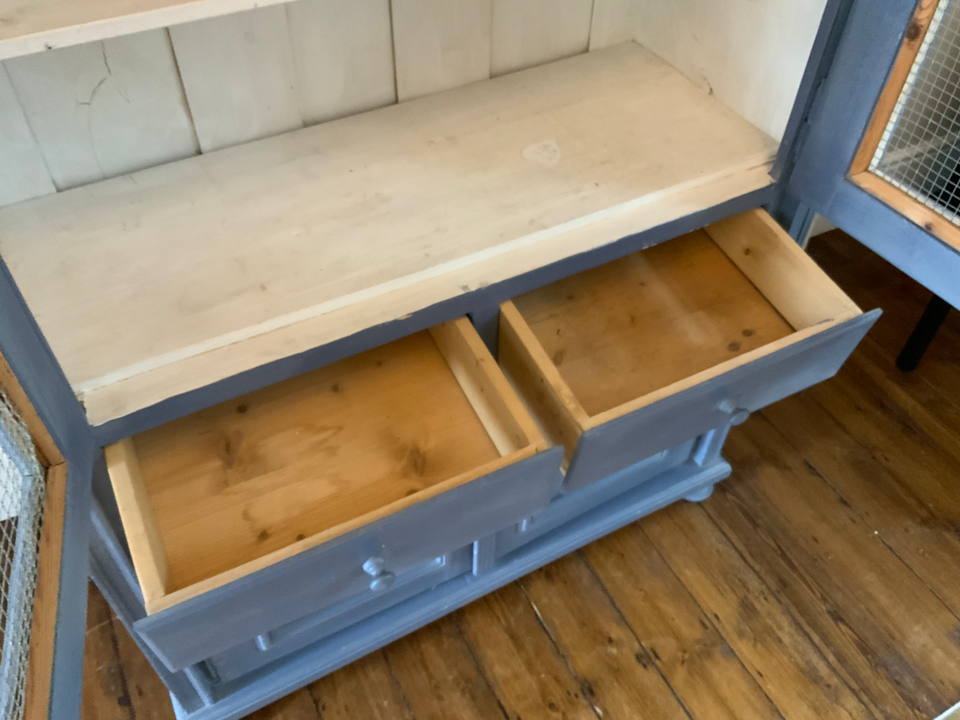 Lovely blue French armoire dresser eBay