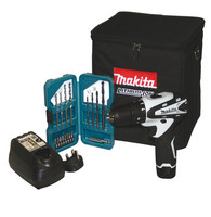Makita Li-ion Combi Drill 10.8v Forward Reverse Function Led 17pc Accessory Kit Makita Li-ion Combi Drill 10.8v Forward Reverse Function Led 17pc Accessory Kit
