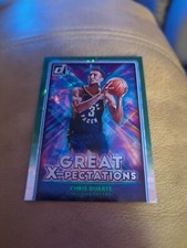 2021-22 Donruss #25 Chris Duarte Great X-pectations Green Ice Holo Rookie RC