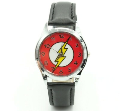 New  The Flash Child Boy Girl Women Man Child Black Wrist Watch