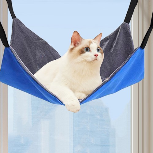 Cat Hammock Adjustable Soft Cat Hammocks Cage Accessories Comfortable - Picture 7 of 14