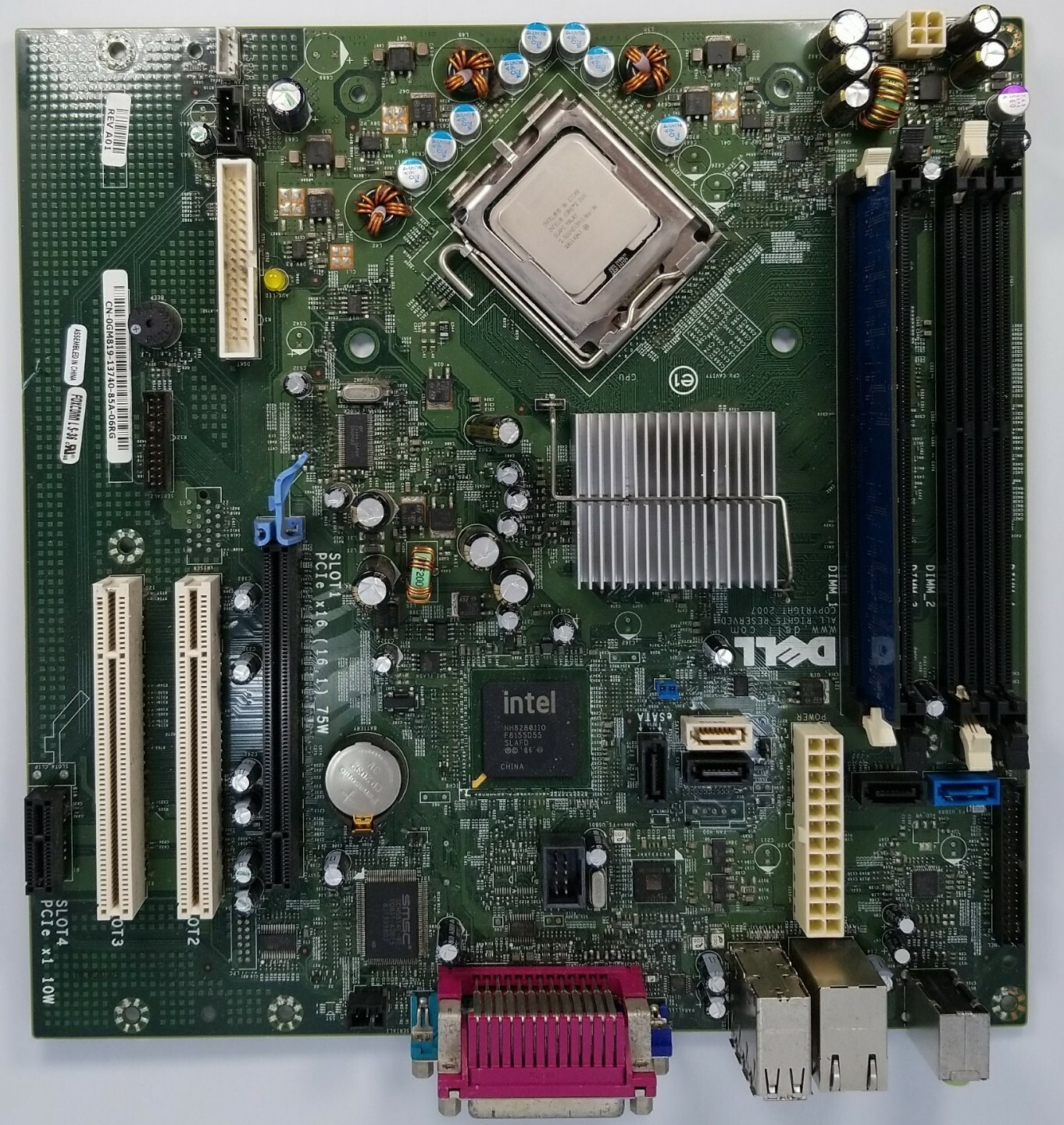Dell Optiplex 755 Sff Motherboard 0pu052 Core 2 E7200 2 53 Ghz Battery For Sale Online Ebay