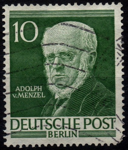 BERLIN 1952 - Used 10 Pfg Famous People #DR3