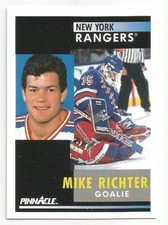 MIKE RICHTER 1991-92 PINNACLE CARD NEAR MINT CONDITION