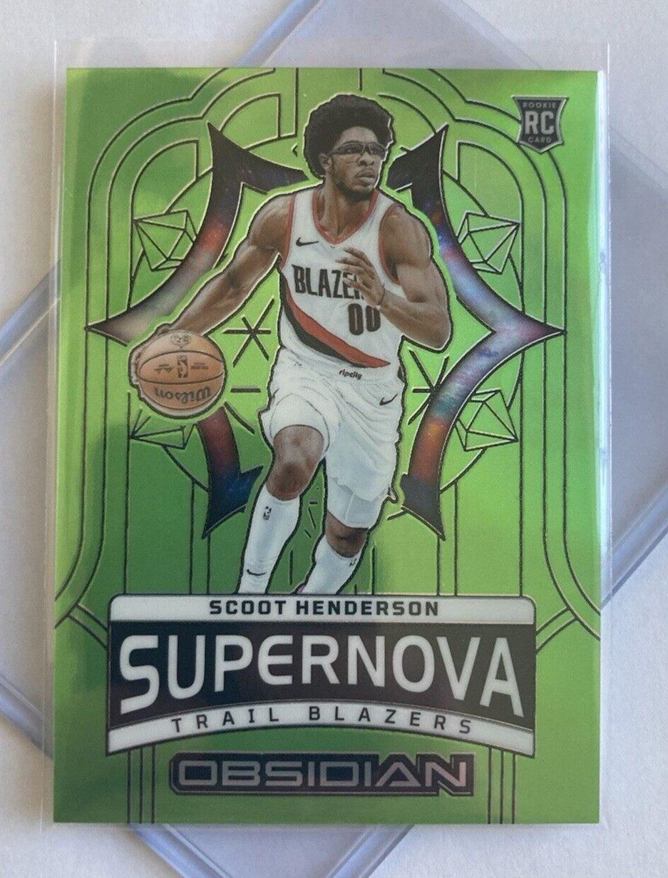 SCOOT HENDERSON - RoOkiE /25 - 2023 Obsidian #7 - SUPERNOVA GREEN FLOOD 02/25 -