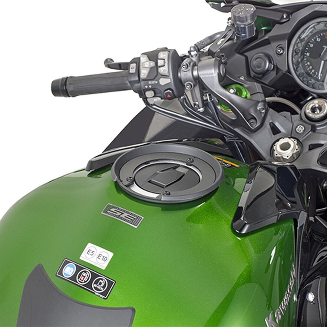 Bride TANKLOCK Kawasaki Ninja H2 SX 2018-2019 fixation de réservoir noire en acier