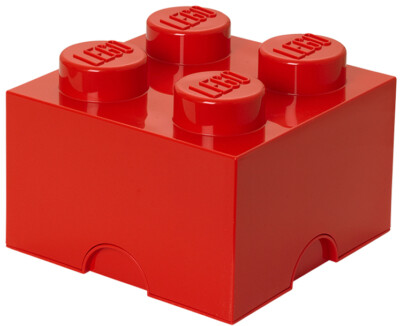 LEGO Aufbewahrungsstein STORAGE BRICK 4 5,7 Liter rot