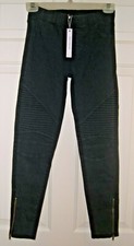 HAIDE99 Girl's Black Super Stretchy Skinny Pants Size S
