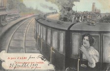 CPA 81 JE PARS D'ALBI ET VOUS ENVOIE MES AMITIES