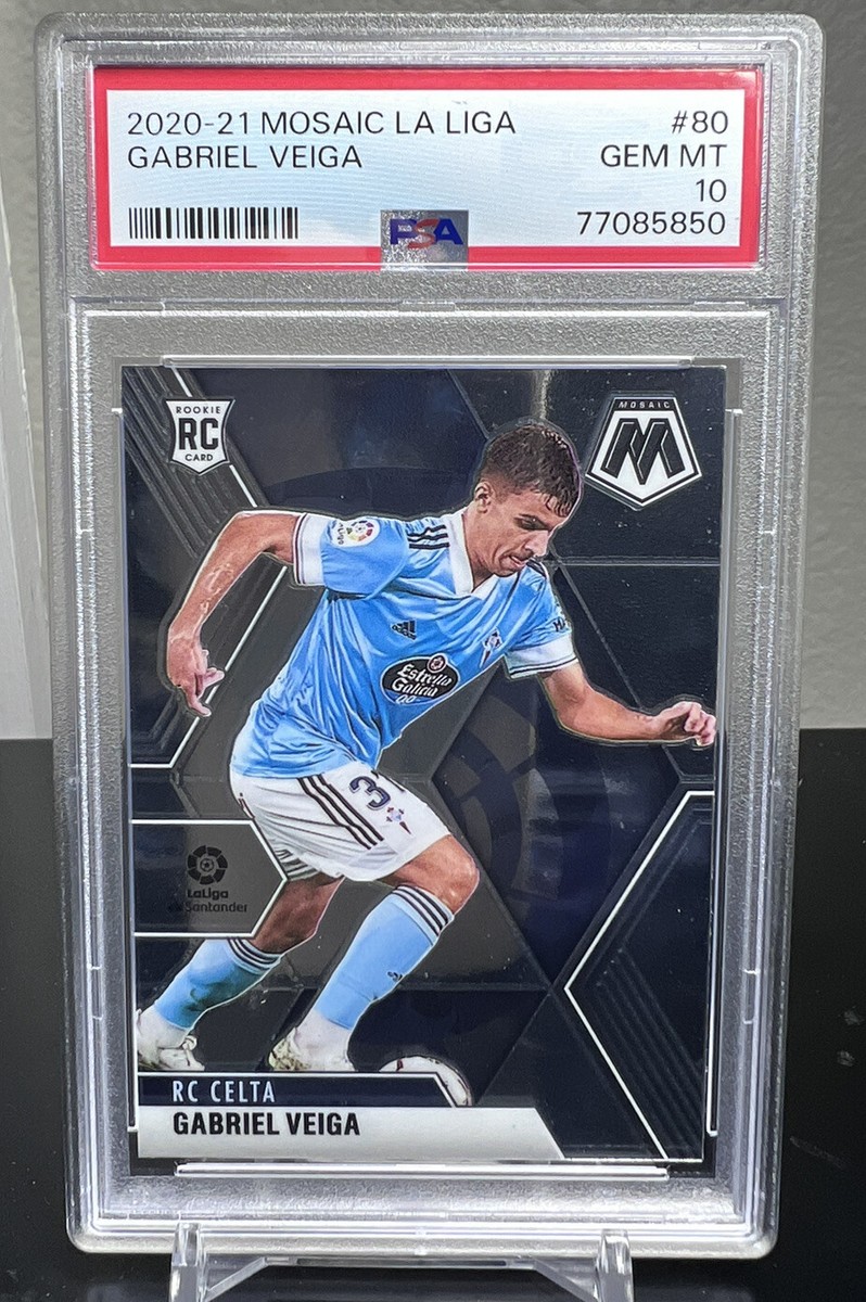 2020-21 Panini Mosaic La Liga Gabriel Veiga #80 PSA 10 GEM